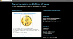 Desktop Screenshot of chateauvincensblog.blogspot.com