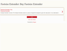 Tablet Screenshot of fastsize-extender.blogspot.com