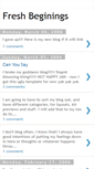Mobile Screenshot of freshbeginings.blogspot.com