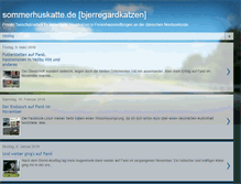 Tablet Screenshot of bjerregardkatzen.blogspot.com