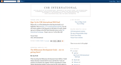 Desktop Screenshot of csrinternational.blogspot.com