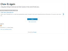 Tablet Screenshot of chowandagain.blogspot.com
