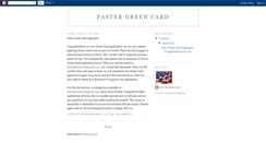 Desktop Screenshot of fastergreencard.blogspot.com