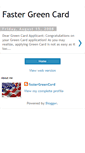 Mobile Screenshot of fastergreencard.blogspot.com