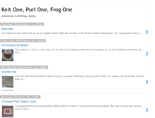 Tablet Screenshot of knitonepurlonefrogone.blogspot.com