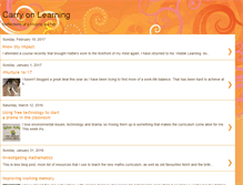 Tablet Screenshot of carryonlearning.blogspot.com