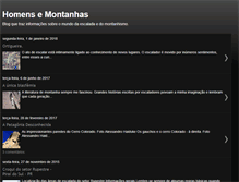 Tablet Screenshot of homensemontanhas.blogspot.com