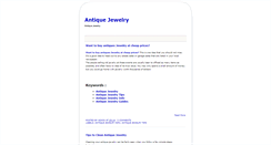 Desktop Screenshot of antiquejewelry-collection.blogspot.com