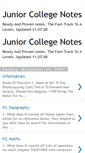 Mobile Screenshot of juniorcollegenotes.blogspot.com