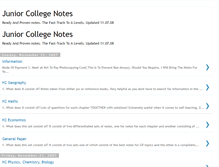 Tablet Screenshot of juniorcollegenotes.blogspot.com