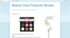 Desktop Screenshot of beautycarereview.blogspot.com