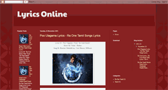 Desktop Screenshot of lyrics-online.blogspot.com