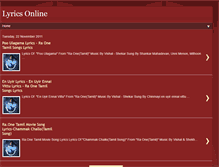 Tablet Screenshot of lyrics-online.blogspot.com