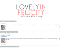 Tablet Screenshot of lovelyinfelicity.blogspot.com