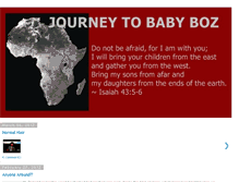 Tablet Screenshot of journeytobabyboz.blogspot.com