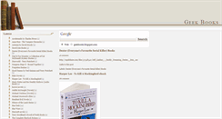 Desktop Screenshot of geekbooks.blogspot.com