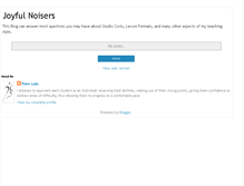 Tablet Screenshot of joyfulnoisers.blogspot.com