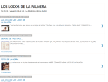Tablet Screenshot of locosdelapalmera.blogspot.com