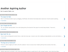 Tablet Screenshot of anotheraspiringauthor.blogspot.com