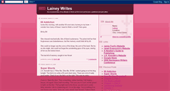 Desktop Screenshot of laineywrites.blogspot.com