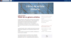 Desktop Screenshot of librosdeartista-historia.blogspot.com