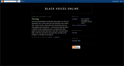 Desktop Screenshot of blackvoicesonline.blogspot.com