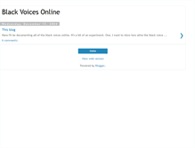 Tablet Screenshot of blackvoicesonline.blogspot.com