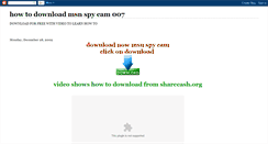 Desktop Screenshot of downloadmsnspycam.blogspot.com