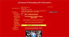 Desktop Screenshot of livesoccertvstreamingepluefaseriea.blogspot.com