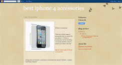 Desktop Screenshot of bestiphone4accessories.blogspot.com