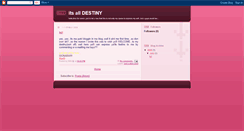 Desktop Screenshot of mydestinyiswithinyourarms.blogspot.com