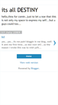 Mobile Screenshot of mydestinyiswithinyourarms.blogspot.com