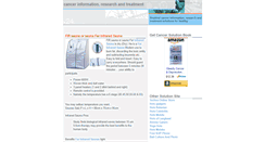 Desktop Screenshot of cancer-information-solution.blogspot.com