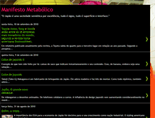 Tablet Screenshot of manifestometabolico.blogspot.com