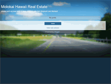 Tablet Screenshot of molokai-realtor.blogspot.com