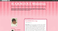 Desktop Screenshot of harmoniministries.blogspot.com