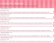 Tablet Screenshot of harmoniministries.blogspot.com