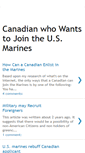 Mobile Screenshot of canadian-usmc.blogspot.com