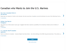 Tablet Screenshot of canadian-usmc.blogspot.com