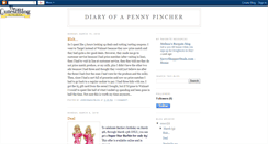 Desktop Screenshot of diarypennypincher.blogspot.com