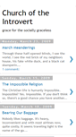 Mobile Screenshot of churchofintroverts.blogspot.com