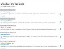 Tablet Screenshot of churchofintroverts.blogspot.com