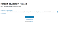 Tablet Screenshot of finlandbouldering.blogspot.com
