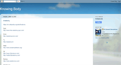 Desktop Screenshot of knowingbody.blogspot.com