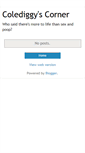 Mobile Screenshot of colediggyscorner.blogspot.com