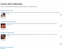 Tablet Screenshot of cerita-artis-indonesia.blogspot.com