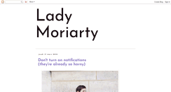 Desktop Screenshot of ladymoriartyinparis.blogspot.com