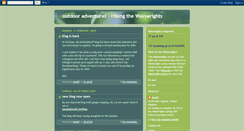 Desktop Screenshot of outdoor-adv3ntures.blogspot.com