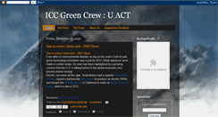Desktop Screenshot of icc-green-crew.blogspot.com