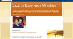 Desktop Screenshot of lazarusexperience.blogspot.com